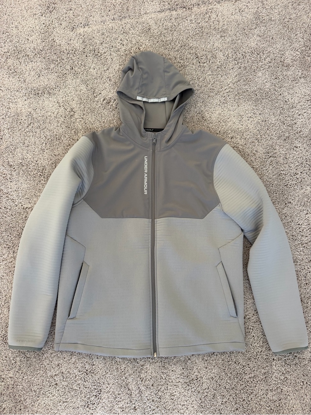 Under Armour Men's Gray Performance Full-Zip Hoodie Jacket